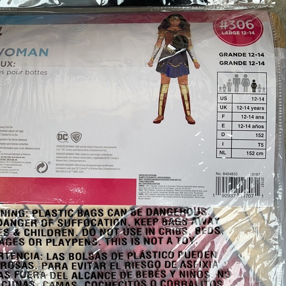 Wonder Woman 84 Children’s Costume! New! - Picture 7 of 10